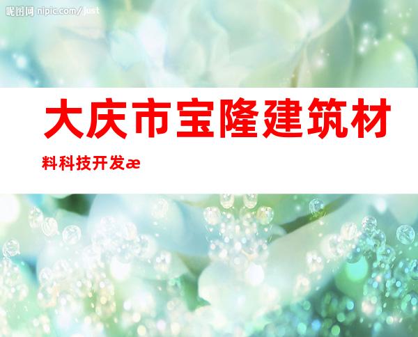 大庆市宝隆建筑材料科技开发有限公司