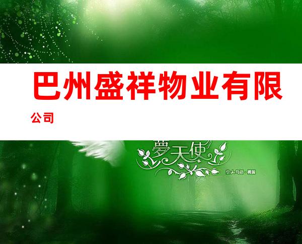 巴州盛祥物业有限公司
