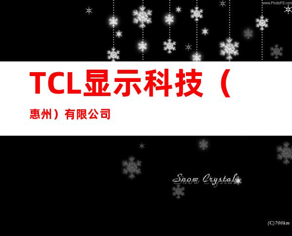 TCL显示科技（惠州）有限公司